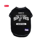 San Antonio Spurs basketball dog t-shirt