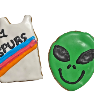 iced dog cookies