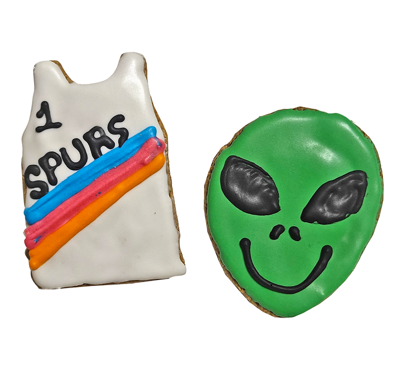 iced dog cookies