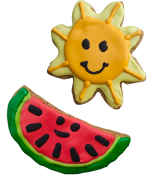 summer dog cookies